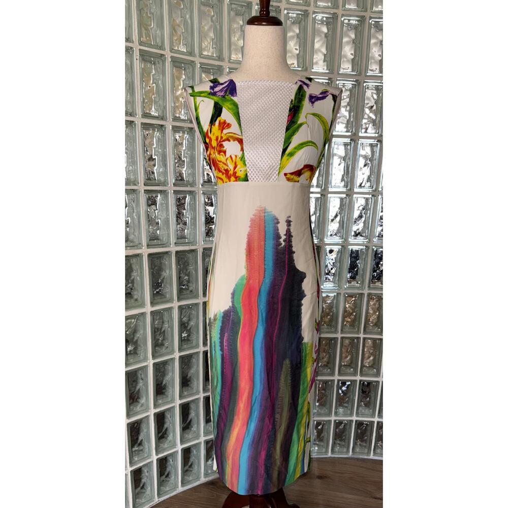 Ports 1961 Silk Floral/Abstract Print Dress - size 42 IT/ Small - OA